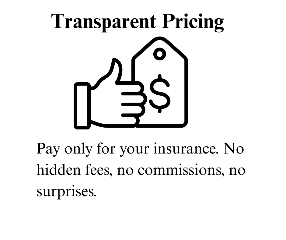 a thumbs up near a dollor symbol card in a black sketch highlighting acko's transparent pricing feature
